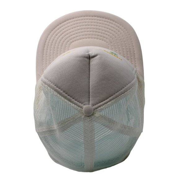 Norms The Best For Nes White Snapback Trucker Hat Pineapple Hula Girl Vintage - Picture 7 of 9